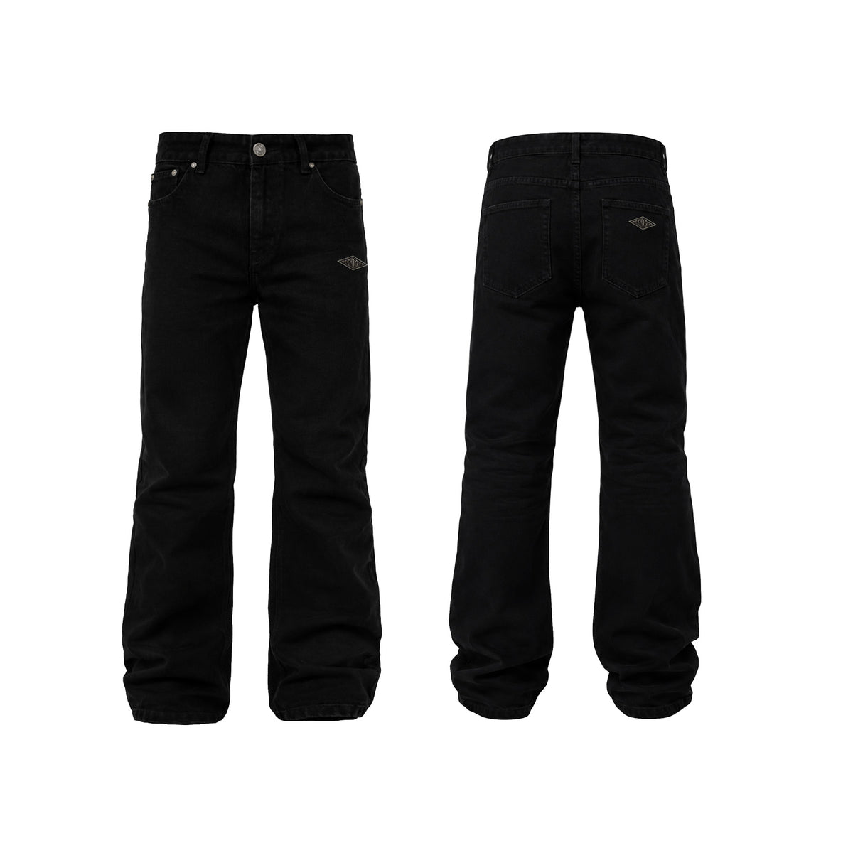 KARMANISTIC Metal Logo Straight Jeans