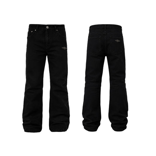 KARMANISTIC Metal Logo Straight Jeans
