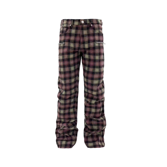 KARMANISTIC Gothic Letter Slim Straight Jeans