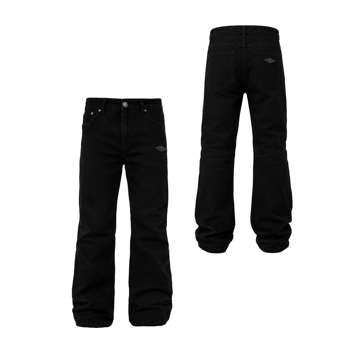 KARMANISTIC Metal Logo Straight Jeans