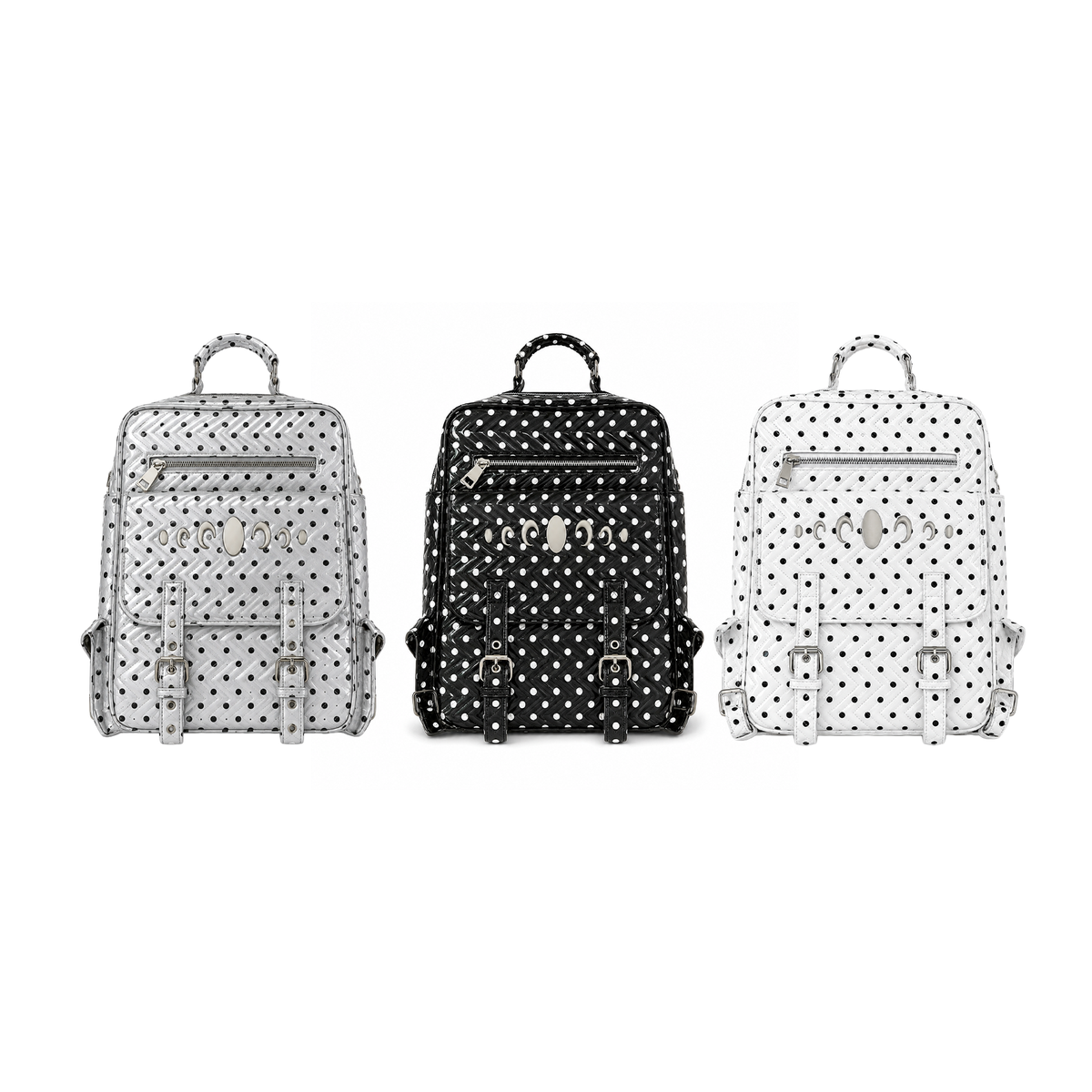 KARMANISTIC Studded PU Leather Backpack
