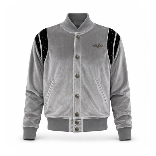KARMANISTIC Metal Logo Stand-Collar Jacket