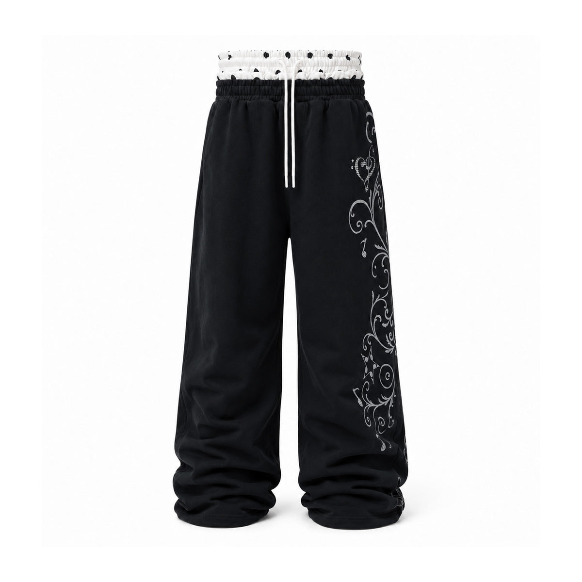 KARMANISTIC Relaxed Double-Waist Sweatpants