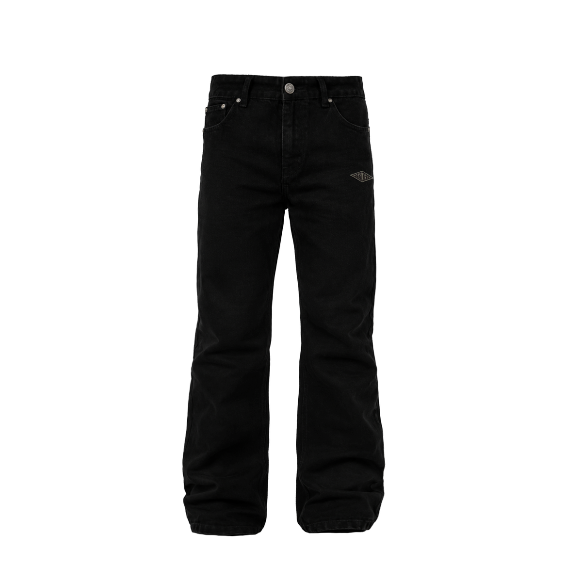 KARMANISTIC Metal Logo Straight Jeans