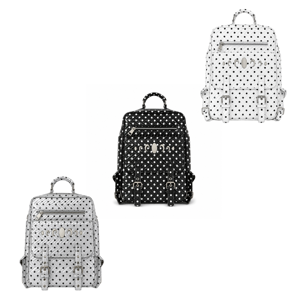 KARMANISTIC Studded PU Leather Backpack