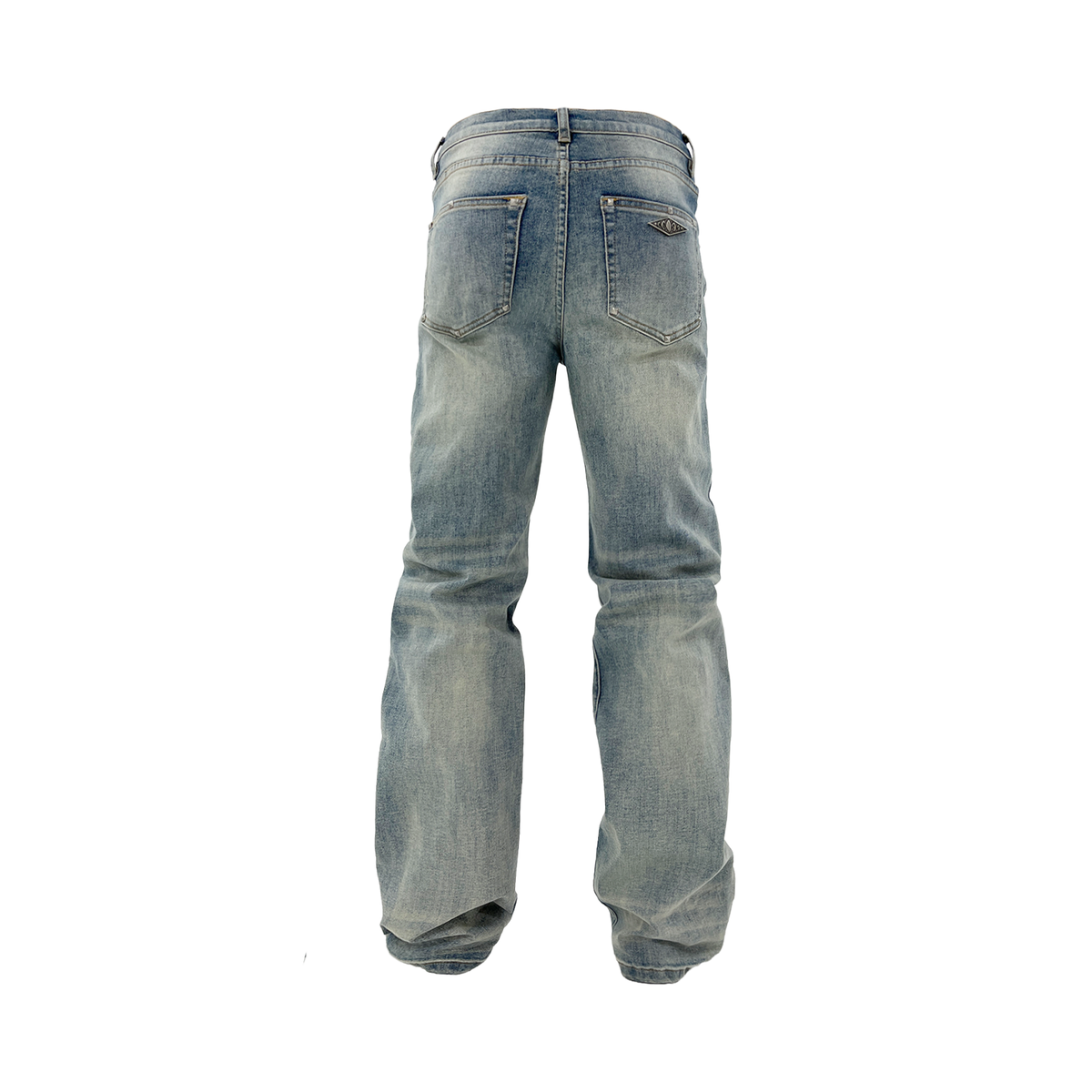 KARMANISTIC Fitted Studded Distressed Jeans