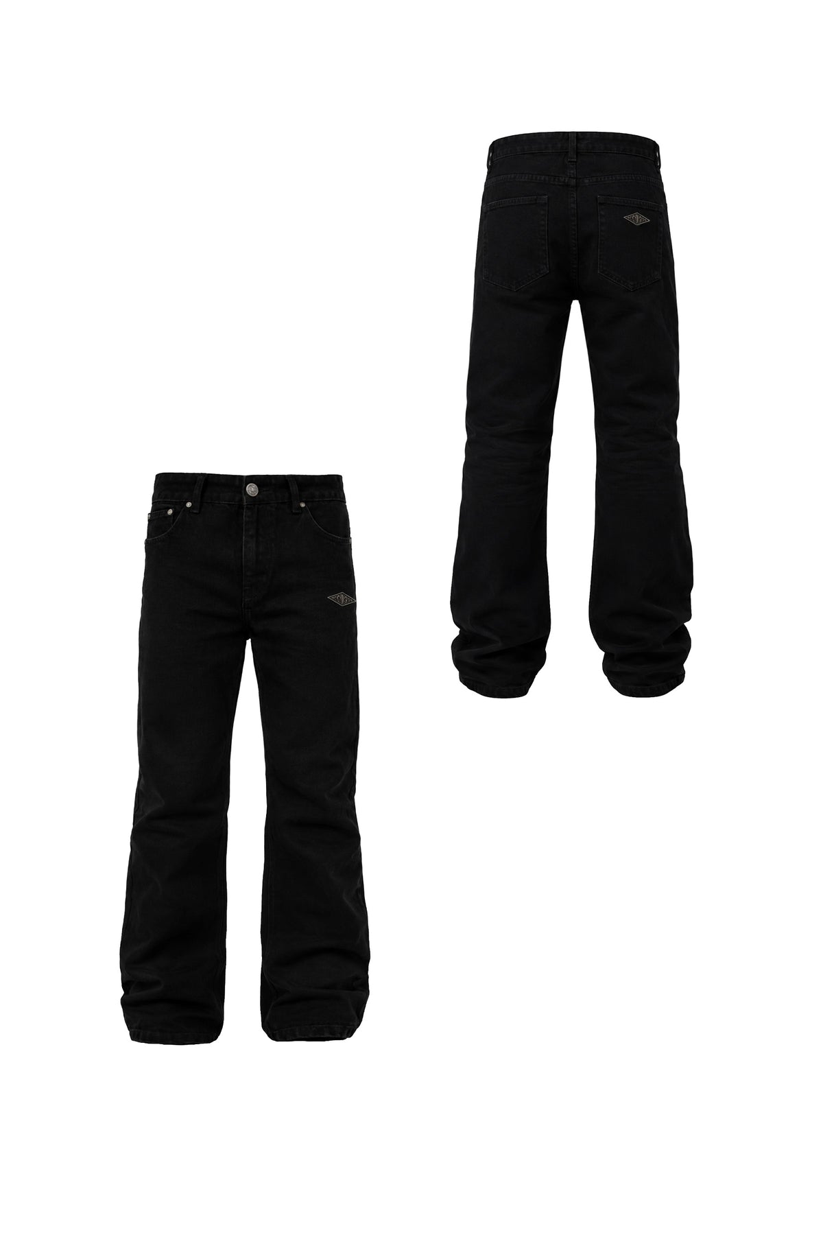 KARMANISTIC Metal Logo Straight Jeans