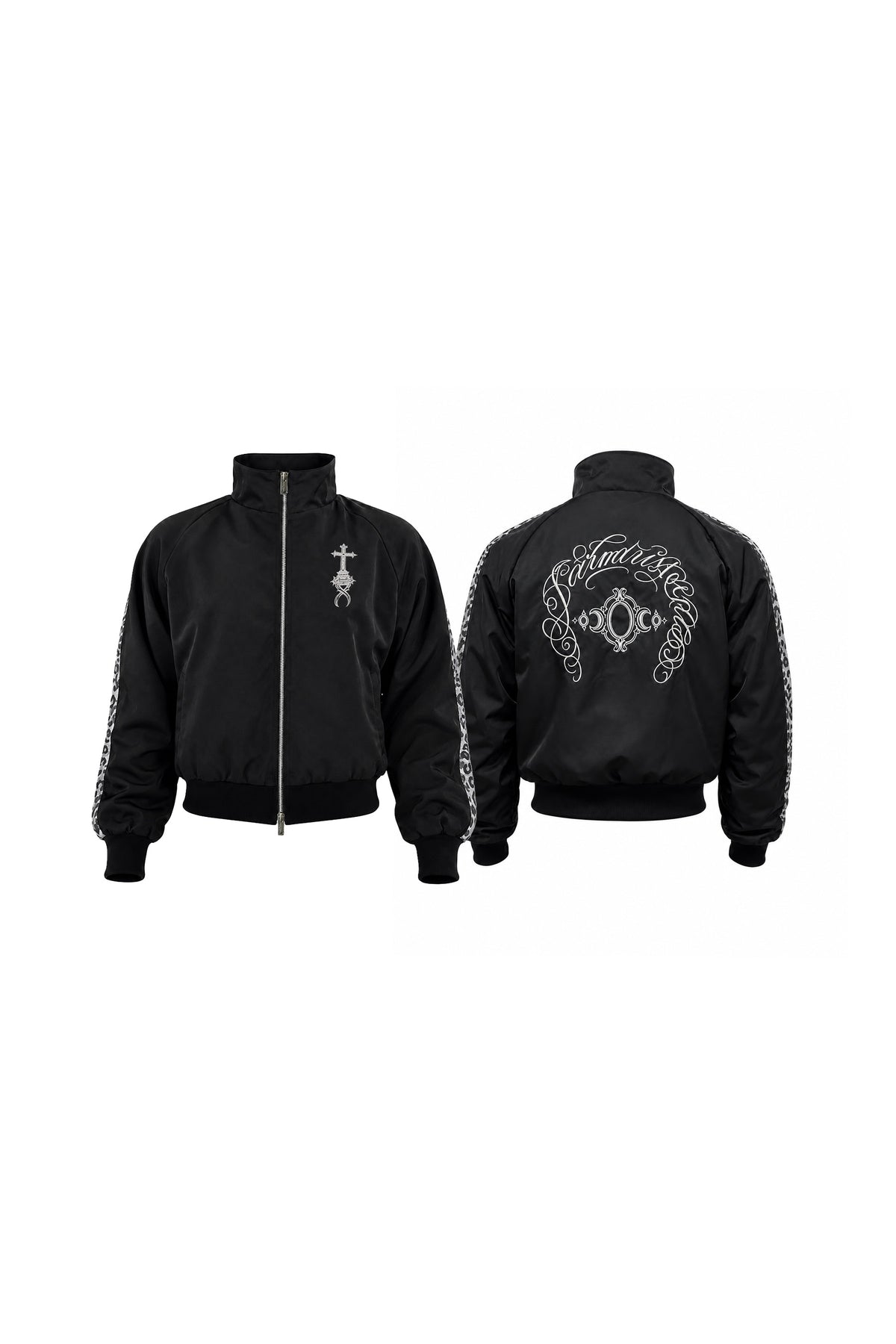 KARMANISTIC Relaxed Leopard Embroidered Jacket
