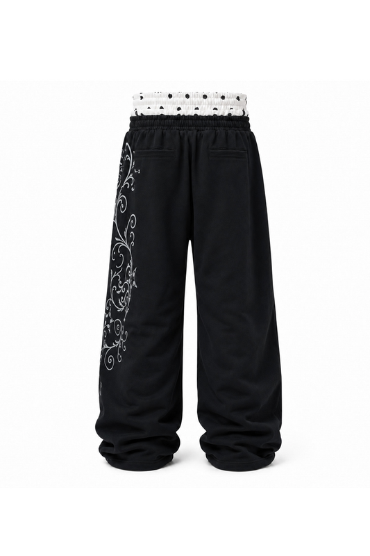 KARMANISTIC Relaxed Double-Waist Sweatpants