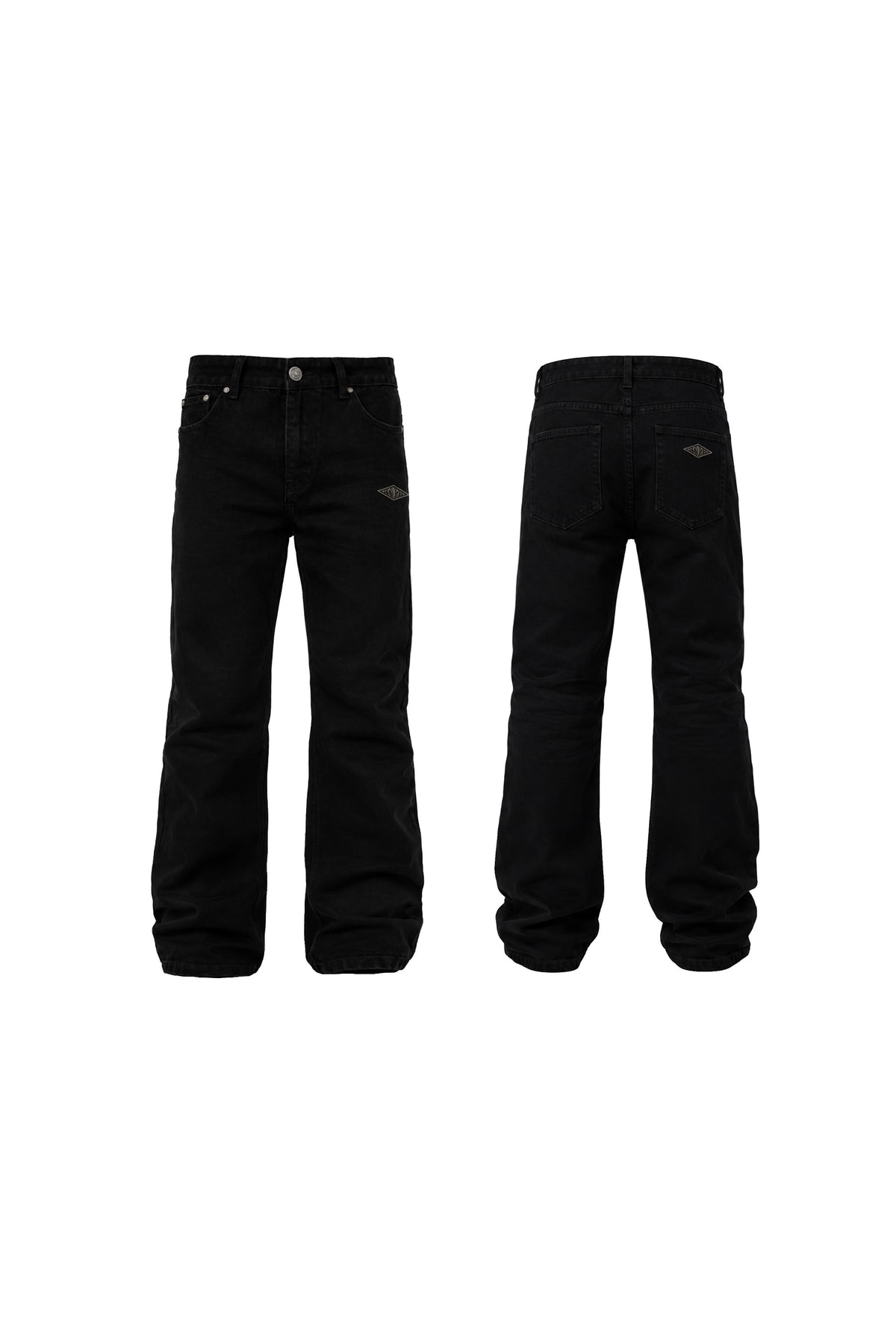 KARMANISTIC Metal Logo Straight Jeans