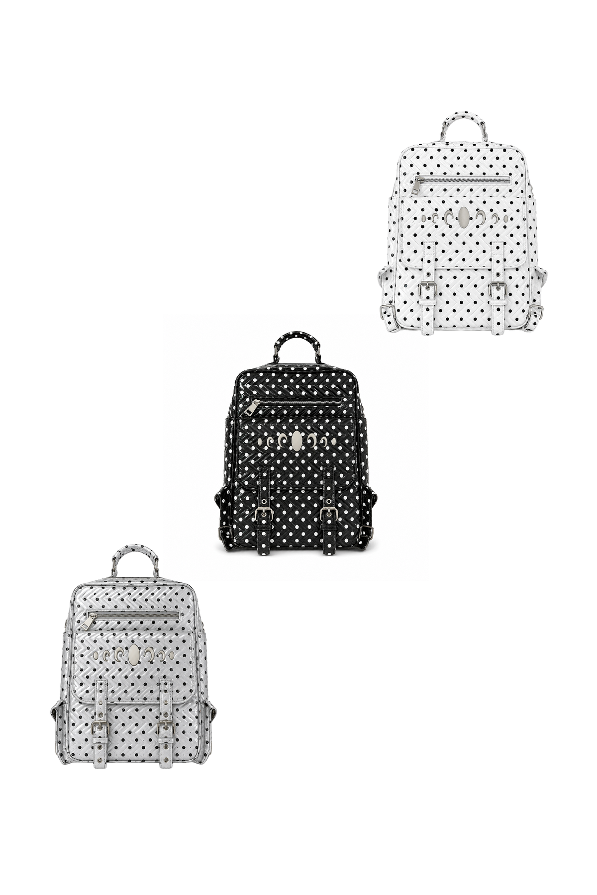 KARMANISTIC Studded PU Leather Backpack