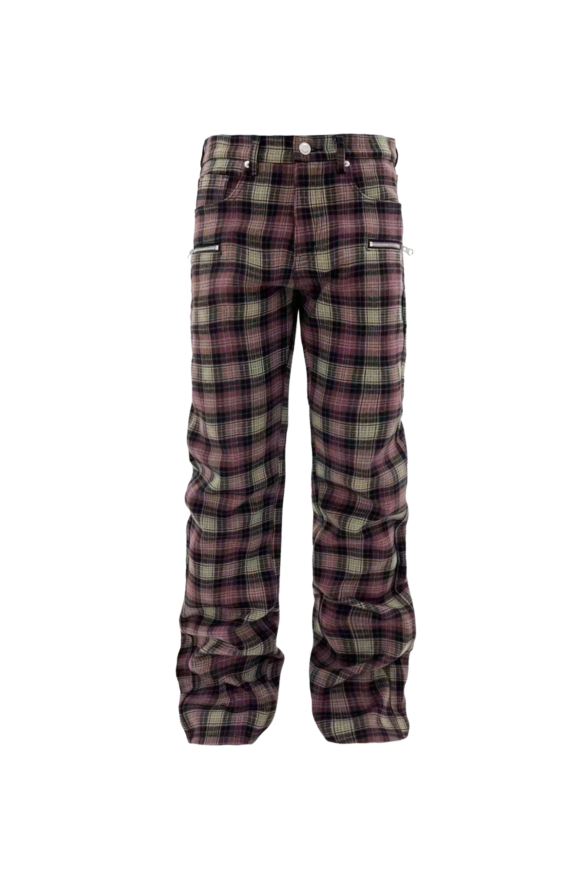 KARMANISTIC Gothic Letter Slim Straight Jeans