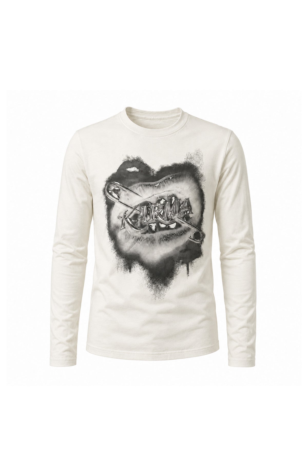KARMANISTIC Lip Graphic Long-Sleeve Top