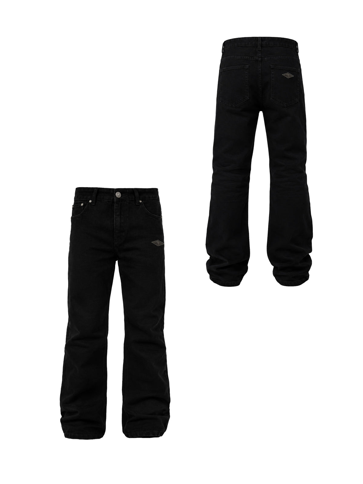 KARMANISTIC Metal Logo Straight Jeans