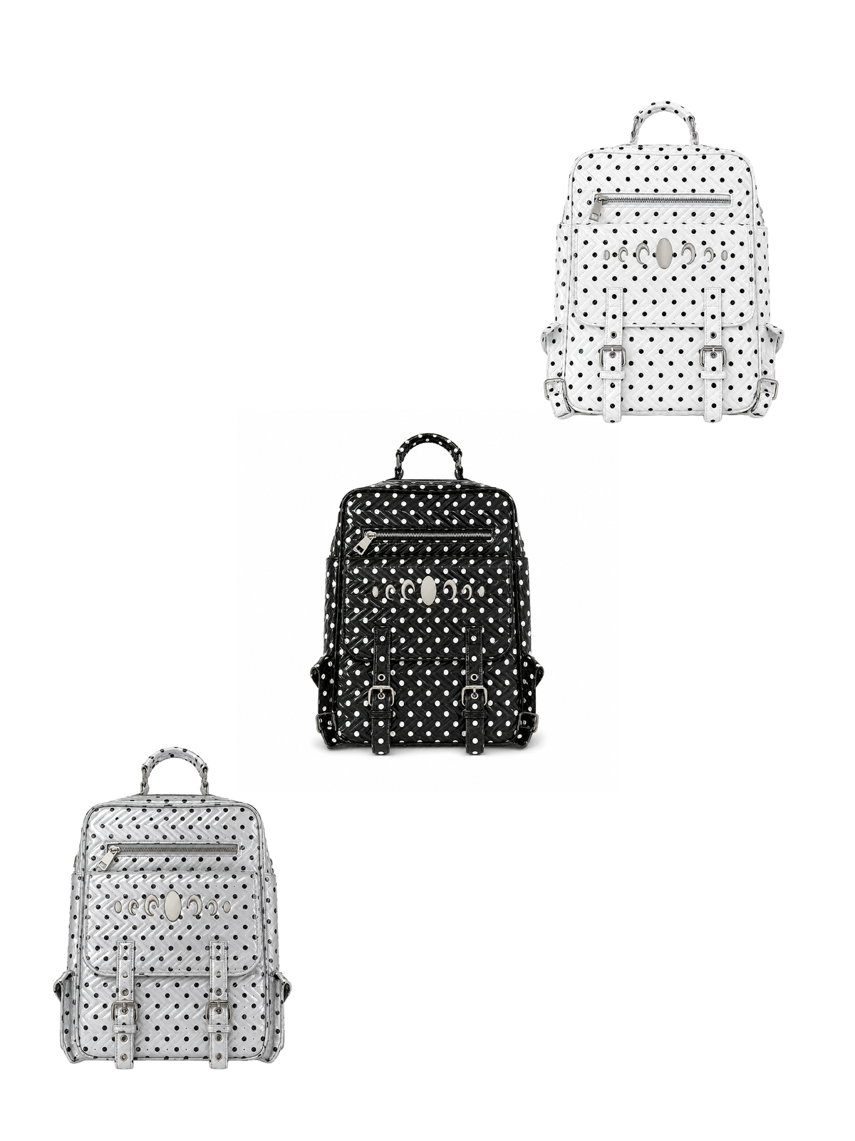 KARMANISTIC Studded PU Leather Backpack