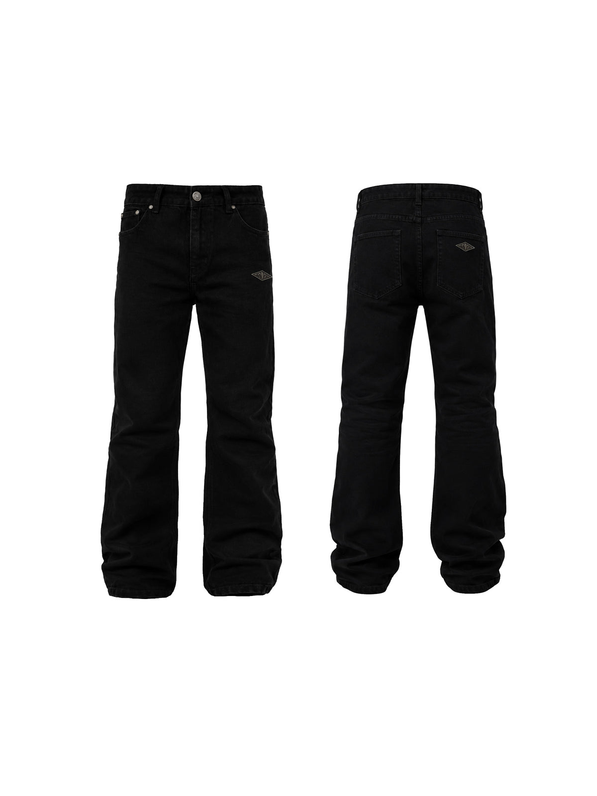 KARMANISTIC Metal Logo Straight Jeans
