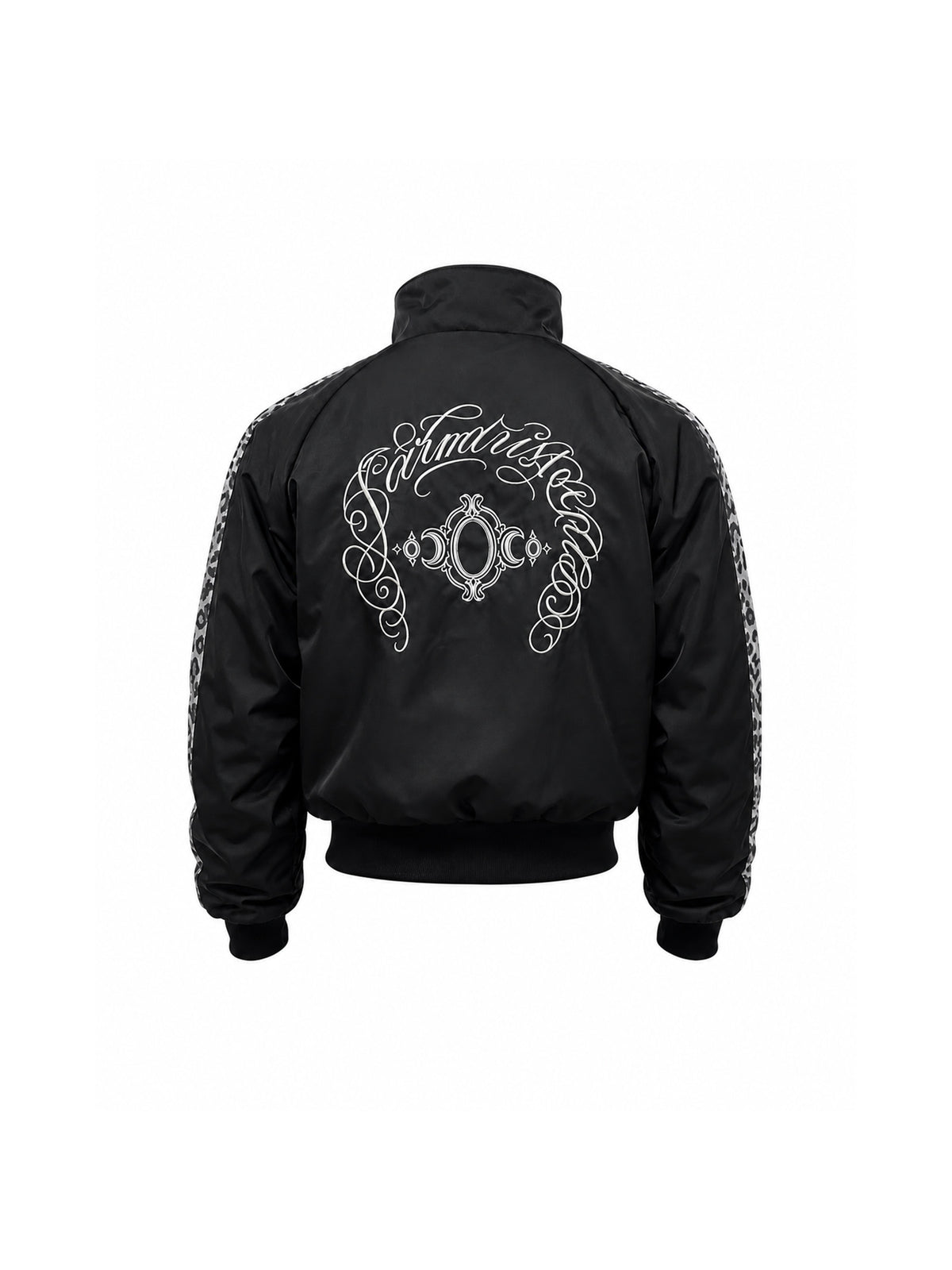 KARMANISTIC Relaxed Leopard Embroidered Jacket