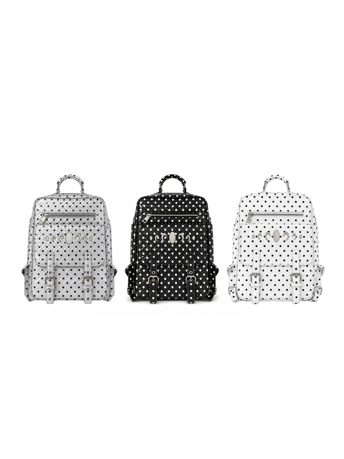 KARMANISTIC Studded PU Leather Backpack