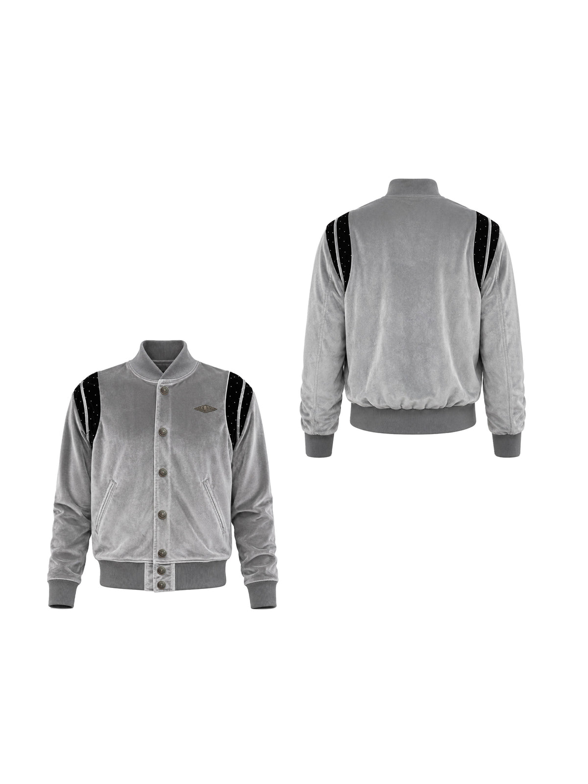 KARMANISTIC Metal Logo Stand-Collar Jacket