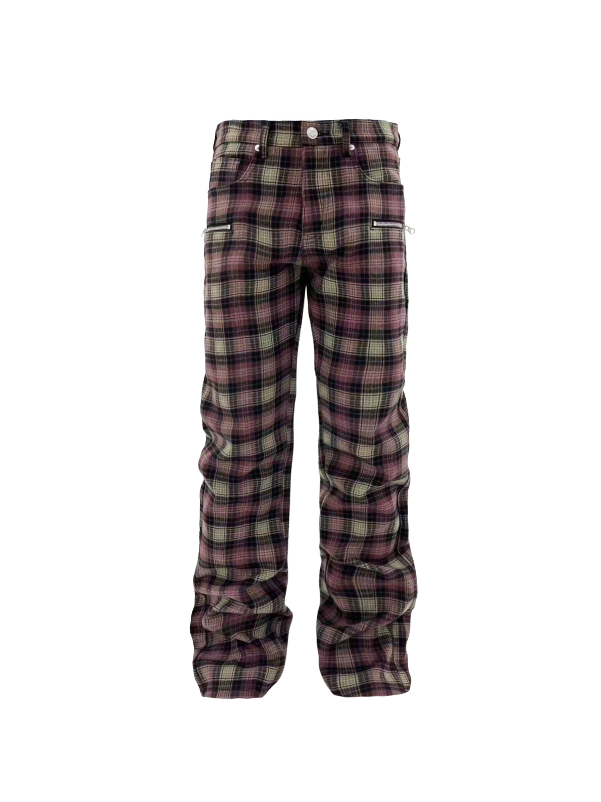 KARMANISTIC Gothic Letter Slim Straight Jeans