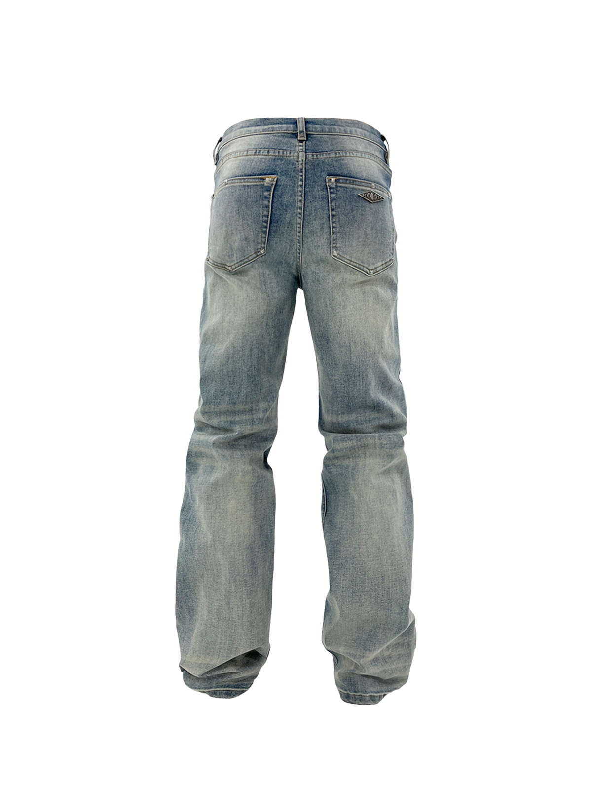 KARMANISTIC Fitted Studded Distressed Jeans
