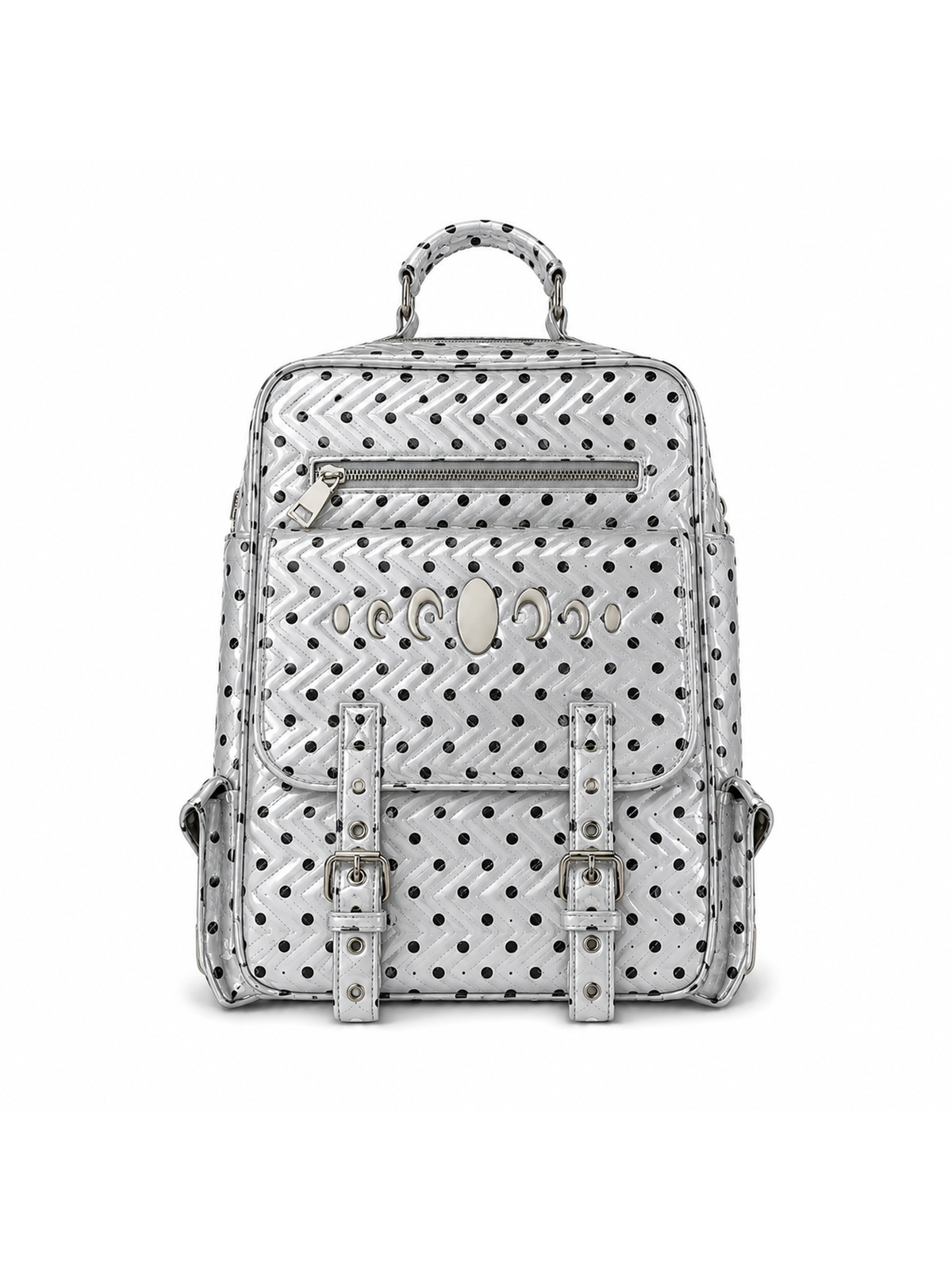 KARMANISTIC Studded PU Leather Backpack