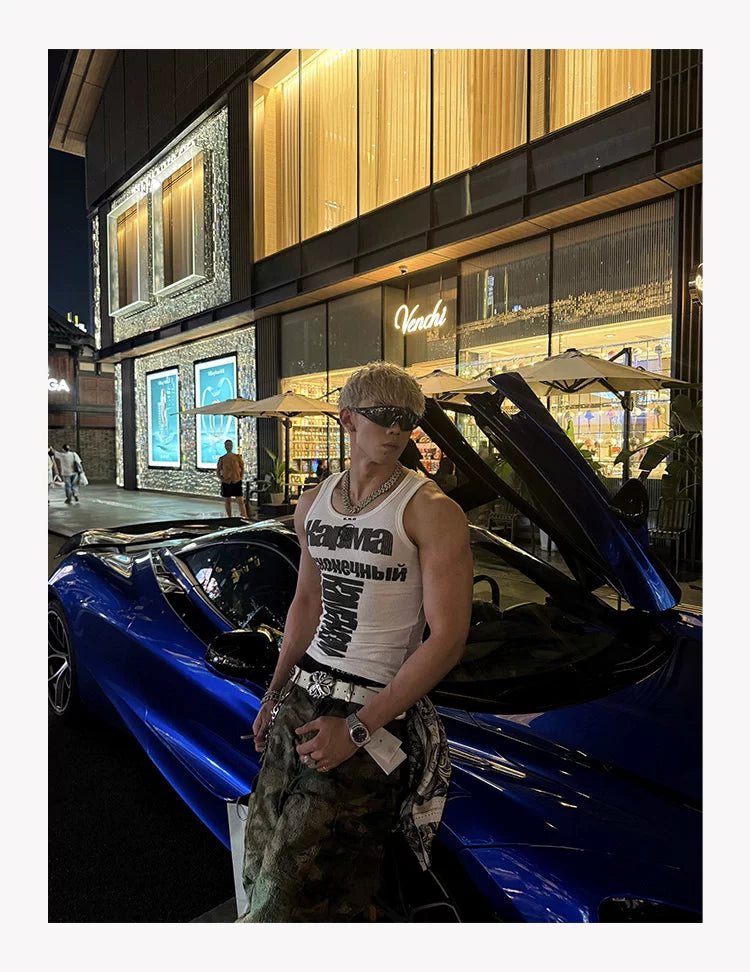 KARMANISTIC Fitted Athletic Tank Top