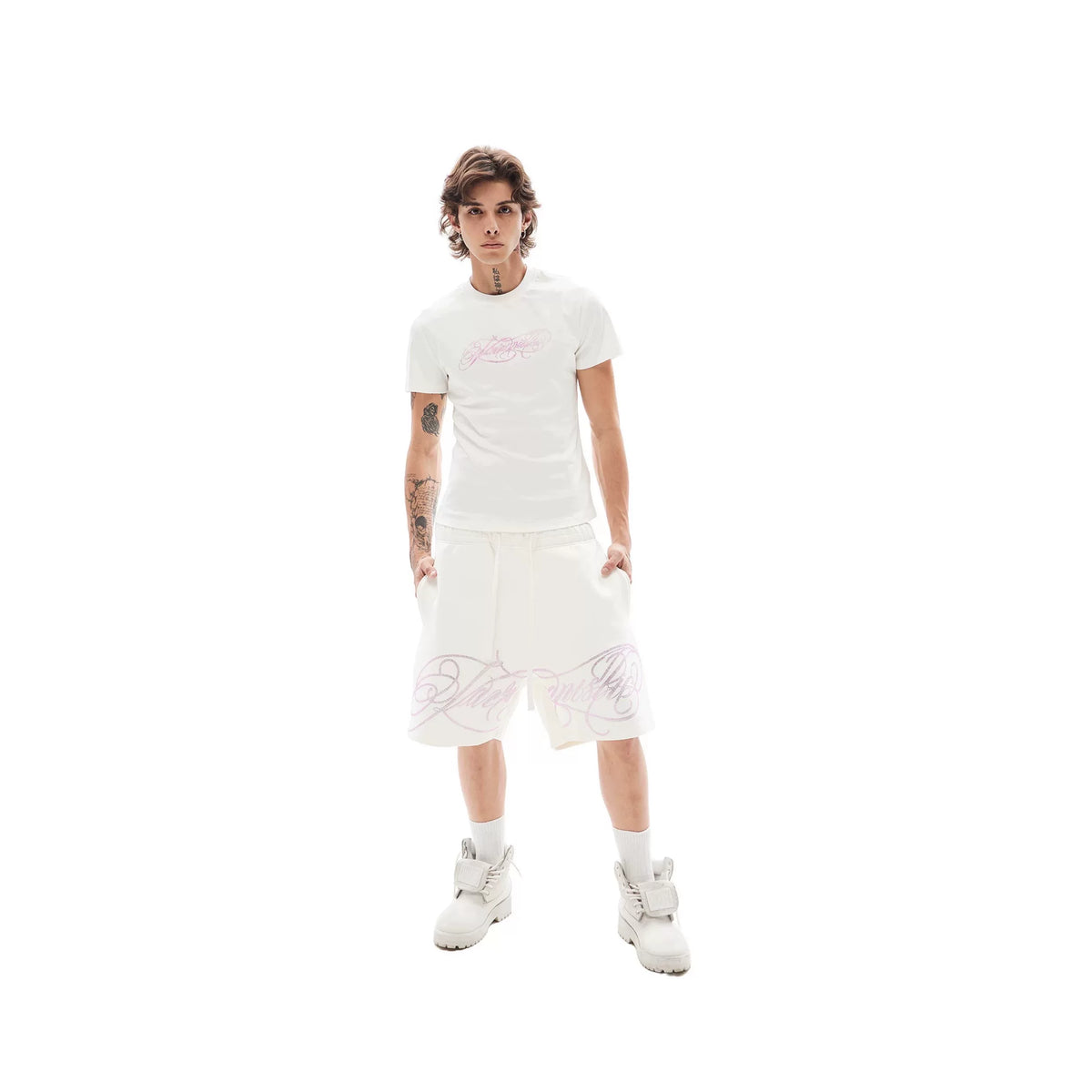 KARMANISTIC Fitted Rhinestone T-Shirt