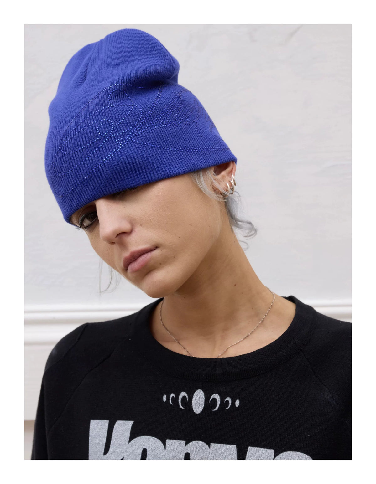 KARMANISTIC Rhinestone Knit Beanie