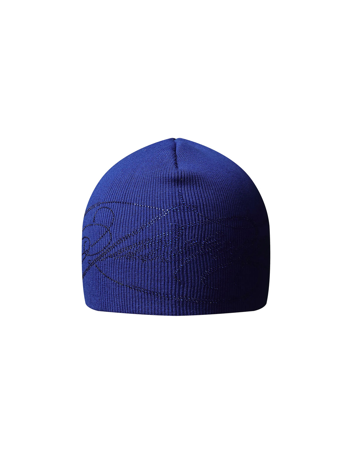 KARMANISTIC Rhinestone Knit Beanie - Blue