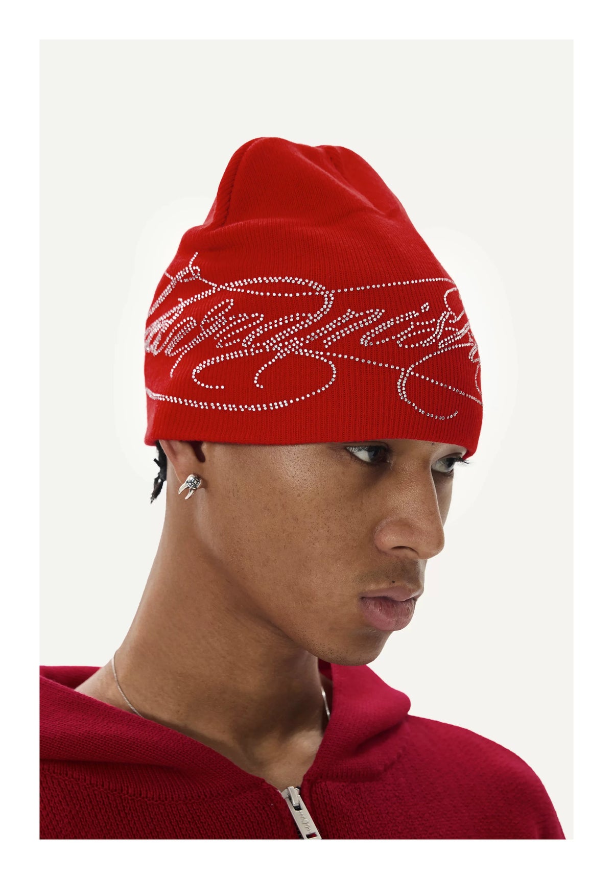 KARMANISTIC Rhinestone Knit Beanie